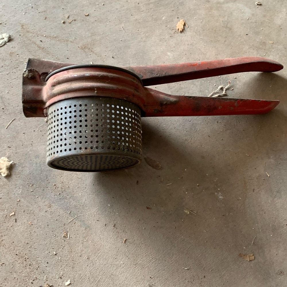 Antique juicer potato masher